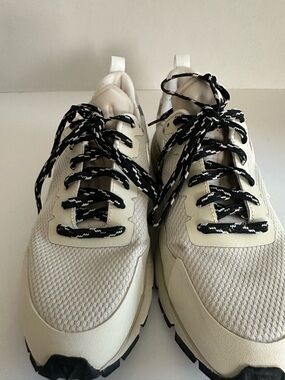 Veja Cream White Sneakers with Black Laces